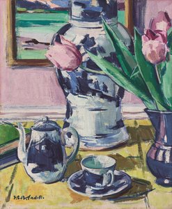 Nature morte avec tulipes et Iona