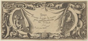 Page de titre, de Quinque Sensuum Five Senses, vers 1655 - Francis Cleyn