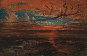 Coucher de soleil en mer après une tempête - Francis Danby