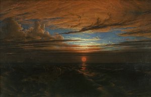 Coucher de soleil en mer après une tempête - Francis Danby