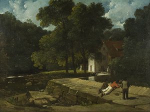 Le moulin à tabac, Stapleton, vers 1822 - Francis Danby