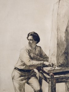 Portrait de Jacob Epstein (1880-1959) 1909 - Francis Dodd