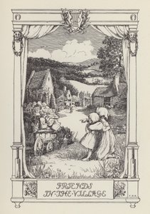Un autre livre de vers pour les enfants : Les amis du village (litho) - Francis Donkin Bedford