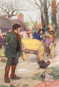 Illustration pour The Cricket on the Hearth de Charles Dickens (lithographie couleur) - Francis Donkin Bedford