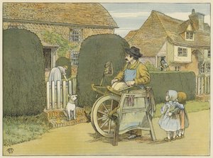 Moulin à couteaux (lithographie couleur) - Francis Donkin Bedford