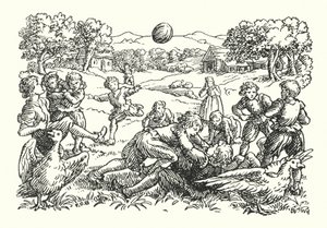 Merrie England : Football (litho) - Francis Donkin Bedford