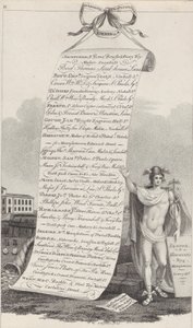 Carte de visite pour professions diverses, Birmingham, 1800 - Francis Eginton