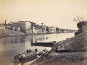 Rives du Nil au Caire - Francis Frith
