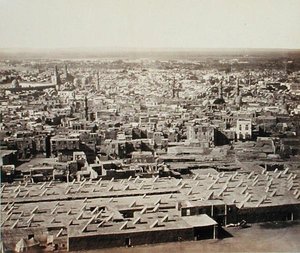 Le Caire, depuis la citadelle, vers 1856-58 (albumine)