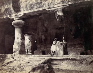 Elephanta depuis la grotte d