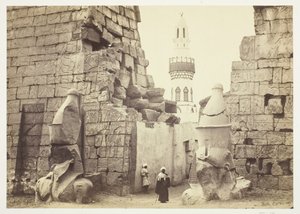 Entrée du Grand Temple, Louxor, 1857