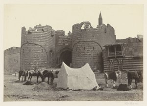 Vue sur Bab al-Azab, porte de la citadelle du Caire - Francis Frith