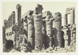 Salle des colonnes, Karnak, 1857 - Francis Frith