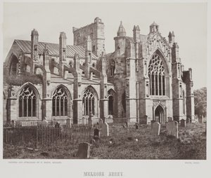 Abbaye de Melrose, c.1857 - Francis Frith
