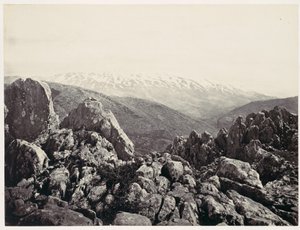 Mont Hermon, le mont de la Transfiguration - Francis Frith