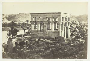 Le lit du Pharaon, Philæ, du Grand Temple, 1857