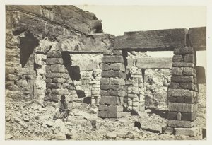 Portique du temple de Cerf Hossayn, Nubie - Francis Frith