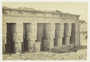 Portique du temple de Dendera - Francis Frith
