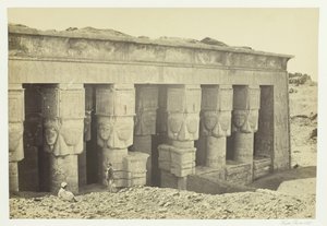 Portique du temple de Dendera - Francis Frith