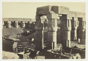 Partie du Grand Temple (magasins du gouvernement), Louxor - Francis Frith