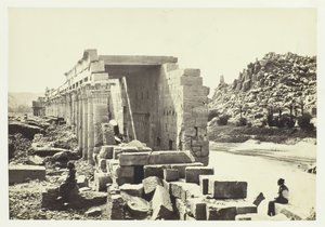 La colonnade, île de Philæ - Francis Frith