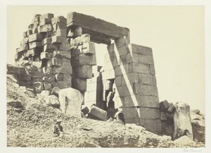 Le pylône de granit, Thèbes - Francis Frith