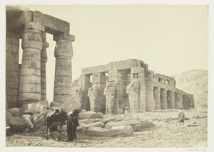 Le Memnonium, Thèbes, depuis la plaine - Francis Frith
