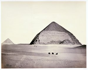 Les pyramides de Dahchour, vues du sud-ouest - Francis Frith