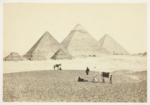 Les pyramides de Gizeh, du sud-ouest