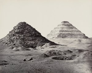 Les pyramides de Saqqarah vues du nord-est - Francis Frith