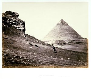 La deuxième pyramide, vue du sud-est - Francis Frith