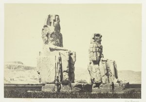 Statues de Memnon, plaine de Thèbes - Francis Frith