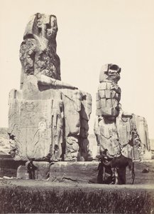 Les Statues de Memnon. Plaine de Thèbes, 1857 - Francis Frith