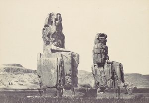 Les Statues de Memnon. Plaine de Thèbes - Francis Frith