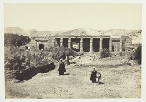 Le temple de Goorneh, Thèbes - Francis Frith