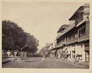 [Vue de la rue de Calcutta]