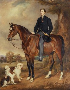 Portrait équestre de Seymour Sydney Hyde, 6e comte de Harrington - Francis Grant