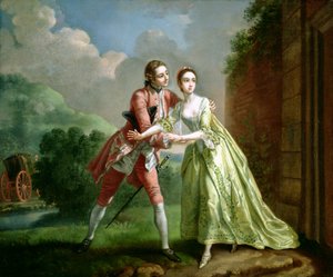 Robert Lovelace se préparant à enlever Clarissa Harlowe, de 