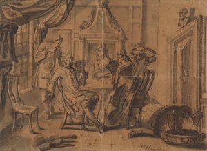 La partie de cartes - Francis Hayman