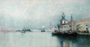 Lever de lune sur le Grand Canal