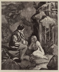Undine se révélant au chevalier Huldbrand - Francis John Wyburd