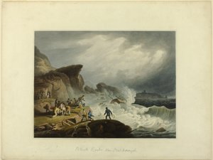 Roche noire près de Scarborough - Francis Nicholson