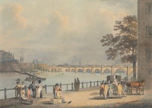 Westminster depuis la rive sud - Francis Nicholson