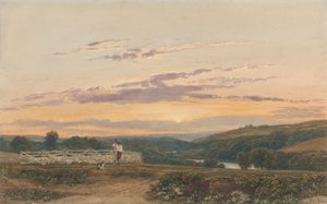 Le berger - Soir - Francis Oliver Finch