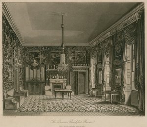 Salle de Petit-Déjeuner de la Reine, Buckingham House - Francis Phillip Stephanoff