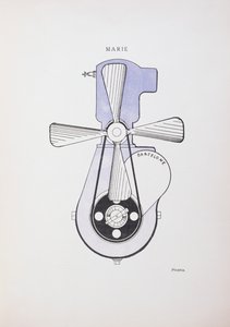 Marie", dessin pour le périodique dadaïste "La Revue", numéro 391 no.3 - Francis Picabia