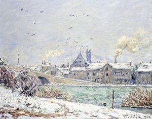 Villeneuve-sur-Yonne sous la neige - Francis Picabia
