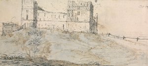 Côté est du château de Sheriff Hutton - Francis Place