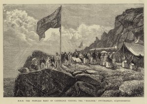 S.A.R. la Princesse Mary de Cambridge visitant les Roaches, Swythamley, Staffordshire - Francis S. Walker