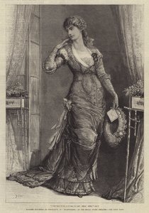 Madame Modjeska en Constance, dans Heartsease, au Royal Court Theatre